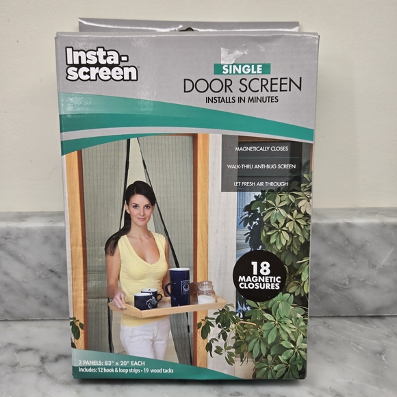 Insta-Screen Other - Single Door Screen - Black